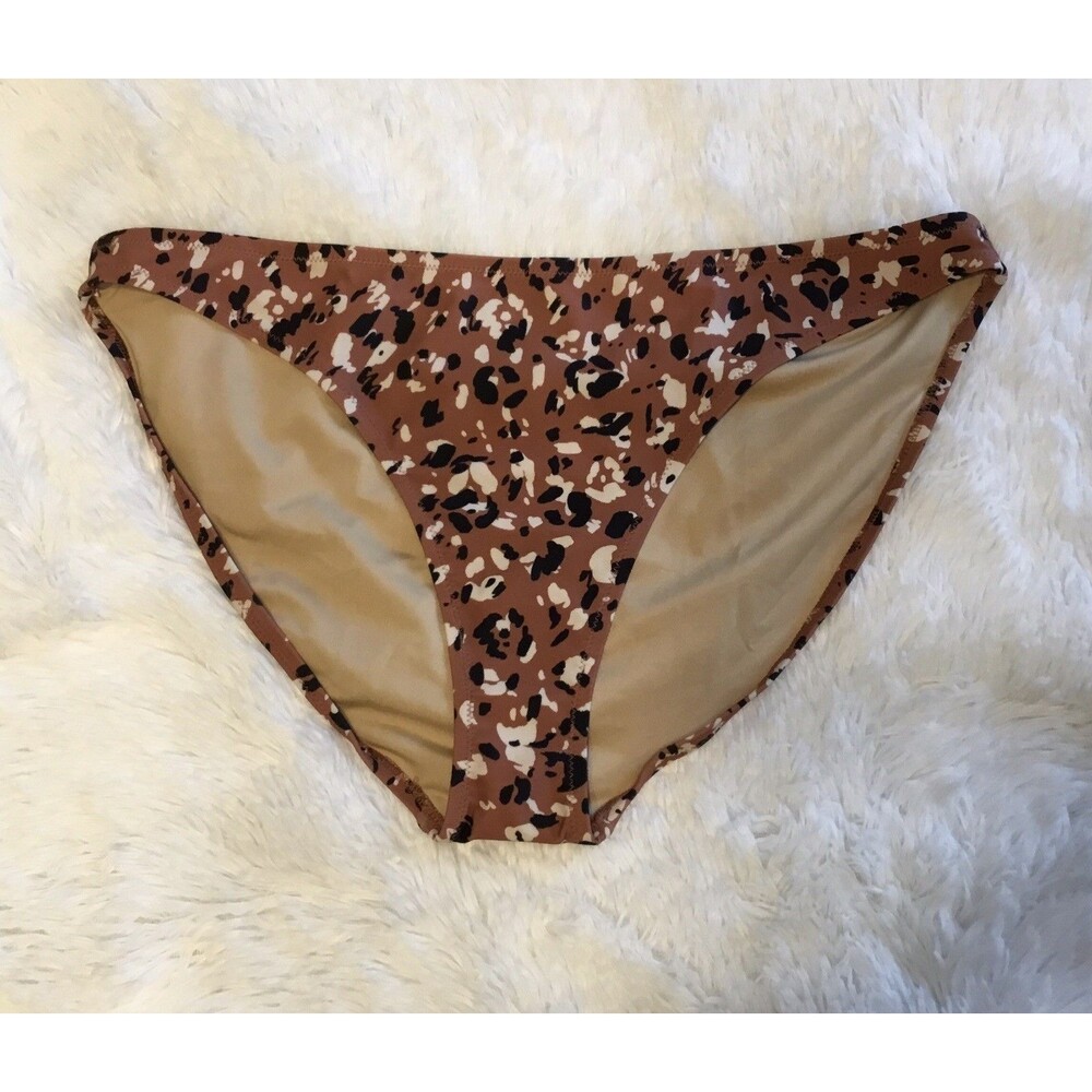 Old Navy Animal Print Bikini Bottoms XL Womens Stretch Swim Beach Wear